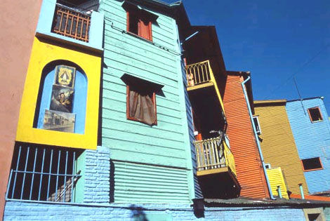 Façades colorées argentines